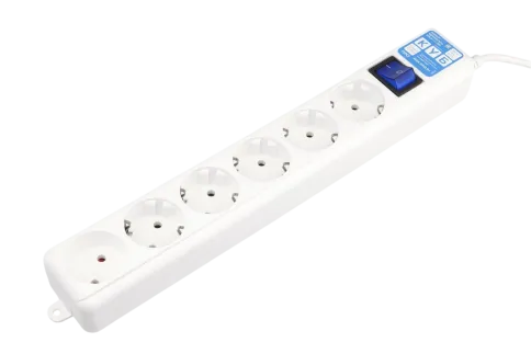 Фильтр-удлинитель Power Cube PRO, 5,0 м 6 розеток, LC контур, 16А/3,5к фото 1