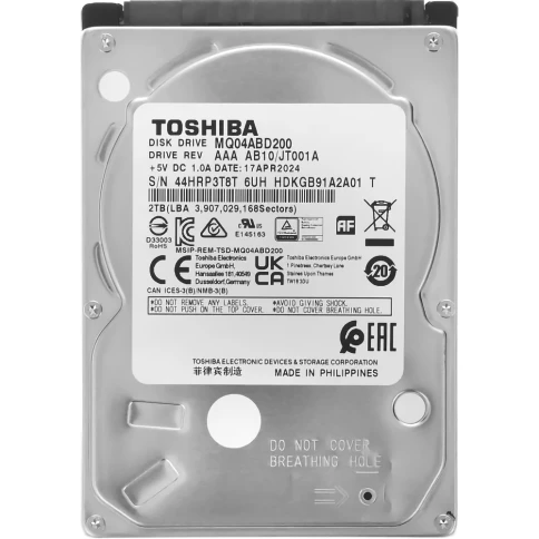 Жесткий диск/ HDD Toshiba SATA 2TB 2.5" 6.0 Gbit/s 5400... фото 3