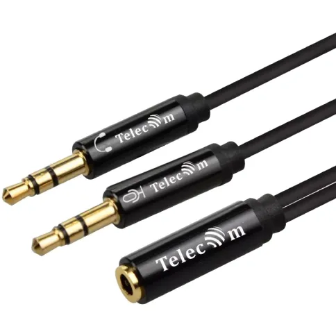 Адаптер-переходник Telecom Jack 3.5 mm F/2 x Jack 3.5 mm M (TAV205M-0. фото 4