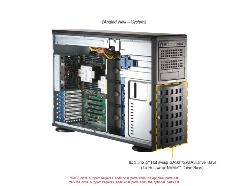 Серверная платформа/ SYS-741P-TRT (bundle4): 4U(Tower) /  2x LGA-4677 фото 2
