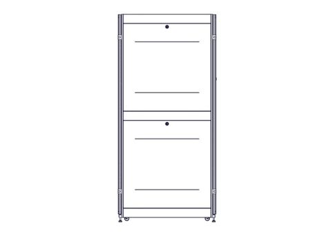Шкаф Systeme Electric, серия Uniprom, 48U-600/1070, боковые панели 4шт фото 4