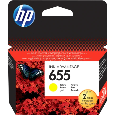 Картридж/ HP 655 Yellow Ink Cartridge фото 1