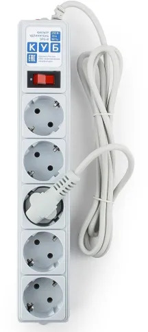 Фильтр-удлинитель Power Cube 1.9 м д/подкл. к UPS (С14), 5 розеток (се фото 1