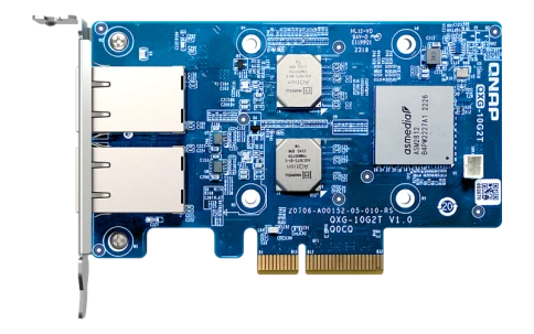 Сетевая карта/ QNAP QXG-10G2T Dual-port BASET 10GbE network expansion фото 7
