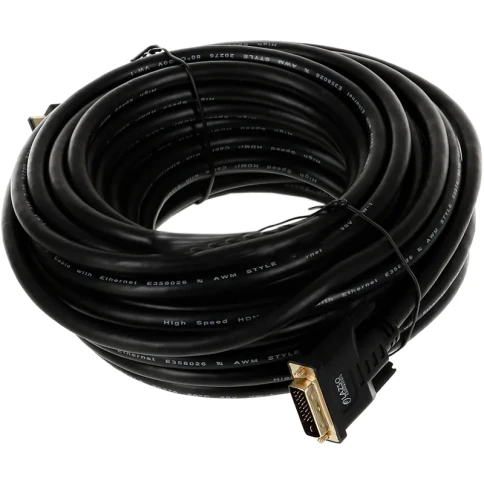 Кабель/ LAZSO WH-141(15m) Кабель соединительный HDMI-DVI. фото 1