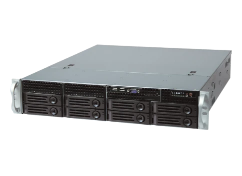 Серверный корпус/ 2U chassis; ATX, Micro-ATX, Mini-ITX MBs; 8-port 12 фото 1