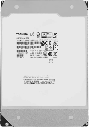 Жесткий диск/ HDD Toshiba SAS 16Tb 3.5" Server 7200 12Gbit/s 512Mb 1 y фото 2