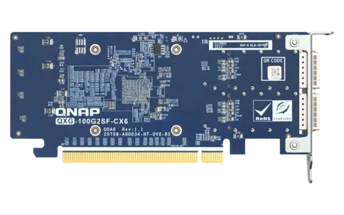 сетевая карта/ QNAP QXG-100G2SF-CX6 Dual Port 100 GbE SFP28 Network Ca фото 4