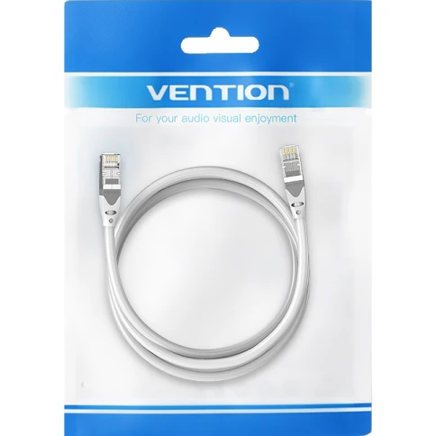 Патч-корд Vention прямой SFTP cat.6A, RJ45 - 0,5м. Серый фото 3