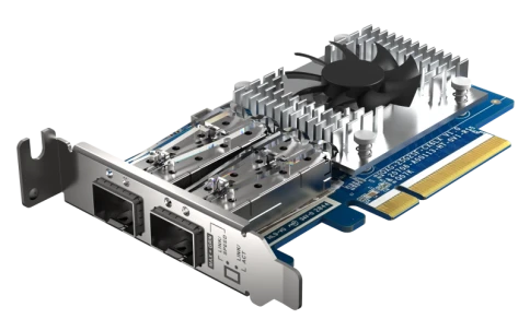 Сетевая карта/ QNAP QXG-25G2SF-CX6 Dual Port 25 GbE SFP28 PCIe Gen4 x8 фото 2