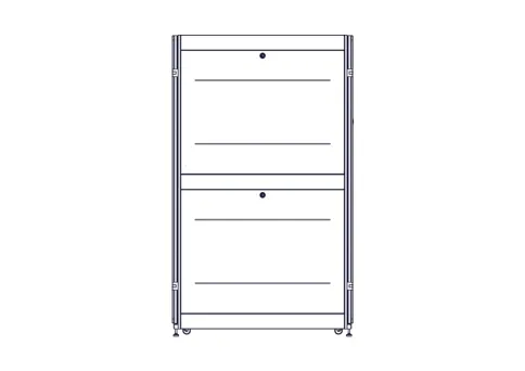 Шкаф Systeme Electric, серия Uniprom, 42U-800/1200, боковые панели 4шт фото 7