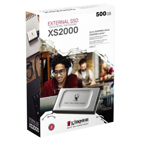 Твердотельный накопитель Kingston USB 3.2 Gen 2x2 1000GB XS2000 PORTABLE... фото 3