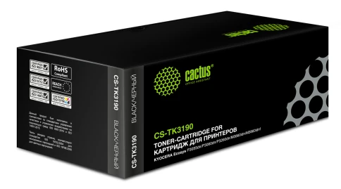 Картридж лазерный Cactus CS-TK3190 TK-3190 черный (25000стр.) для K фото 1
