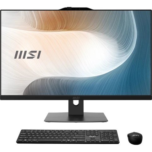 Моноблок/ MSI Modern AM272P 1M-1460XRU   27"(1920x1080 IPS)/Intel Core 7 150U(1.8Ghz)/16384Mb/512PCISSDGb/noDVD/Int:Intel® Graphics/Cam/BT/WiFi/war 1y/7.5kg/Black/noOS + Wireless KB+M фото 1