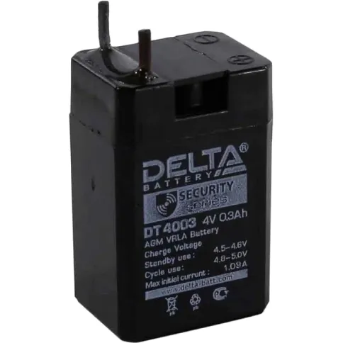 Батарея DELTA серия DT, DT 4003, напряжение 4В, емкость 0.3Ач (разряд фото 3