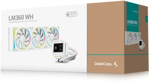 Система водяного охлаждения Deepcool LM360 WH ARGB Soc-AM5/AM4/1200/1700/1851 белый 4-pin... фото 6