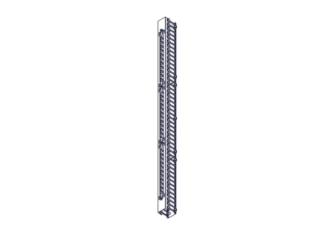 Systeme Electric vertical cable manager, Excelente series, plastic fin фото 4