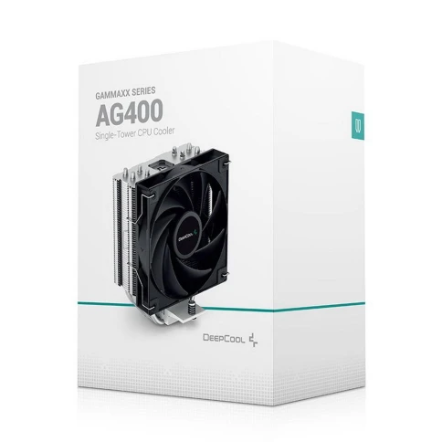 Кулер Deepcool AG400 Soc-AM5/AM4/1200/1700/1851 серебристый/черный 4-pin 18-31.6dB Al+Cu 220W 614gr... фото 18