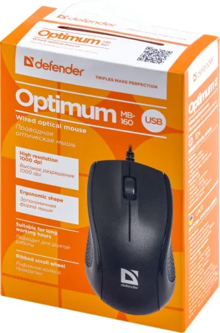 Defender Optimum MB-160 черный фото 4