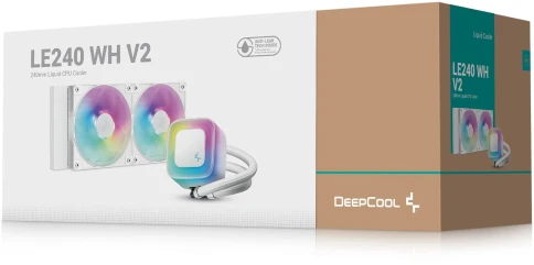 Система водяного охлаждения Deepcool LE240 V2 Soc-AM5/AM4/1200/1700/1851 белый 4-pin 28.2-31.6dB... фото 6