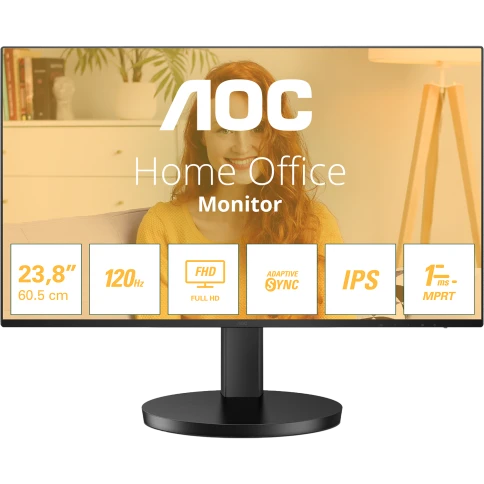 AOC 24B3HA2 23,8 16:9 IPS 1920x1080 100Hz 4ms 250cd 1xVGA  1xHDMI 2Wx2 фото 1