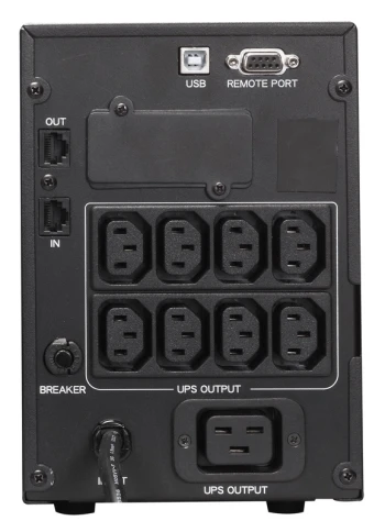 Источник бесперебойного питания Powercom Smart King Pro+ SPT-3000 LCD 2400Вт 3000ВА черный/ UPS Powercom Smart King Pro+ SPT-3000 LCD 2400W 3000Va black фото 6