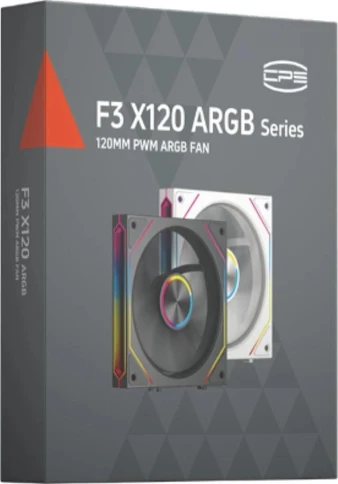 Вентилятор для корпуса PcCooler F3 X120R BK Reverse ARGB 120х120x25... фото 5
