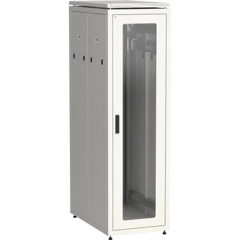 ITK Шкаф сетевой 19" LINEA N 42U 600х1000 мм стеклянная передняя дверь фото 1