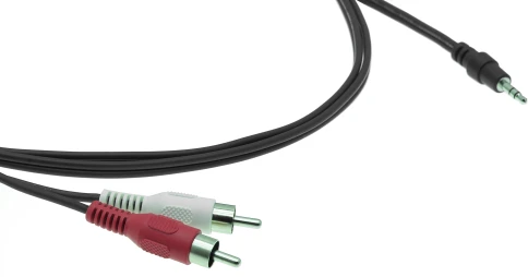 Кабель 3.5mm Audio на 2 RCA (Вилка - Вилки), 0,9 м/ 3.5mm to 2 RCA Bre фото 1