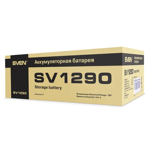 Батарея SVEN SV 1290 (12V 9Ah), напряжение 12В, емкость 9А*ч, макс. то фото 5