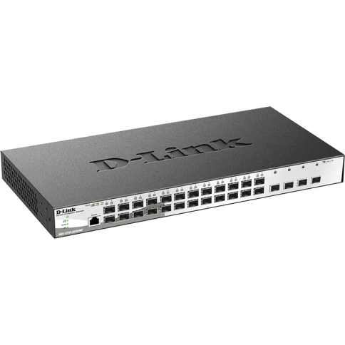 Коммутатор/ DGS-1210-28XS/ME/B2A Managed L2 Metro Ethernet Switch 24x1000Base-X SFP, 4x10GBase-X... фото 2
