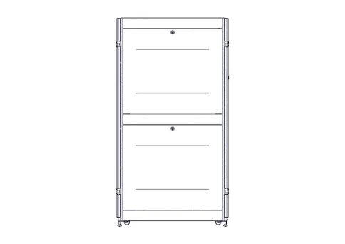 Шкаф Systeme Electric, серия Uniprom, 42U-600/1070, боковые панели 4шт фото 10