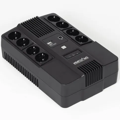 ИБП МАСТЕР 800, 800/480 ВА/Вт, LED, USB, RJ11/RJ45, CHRG USB, SCHUKOx8 фото 4