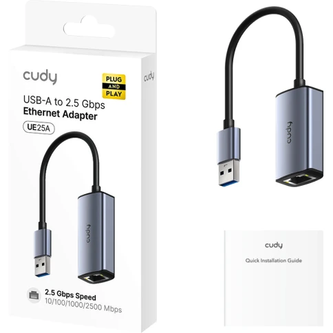 Адаптер/ Aluminum Portable USB-C to 2.5G Ethernet Adapter, Compatible with... фото 2