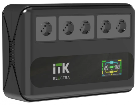ITK ELECTRA LT5 ИБП 800ВА/480Вт LCD с АКБ 1х9AH фото 1
