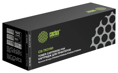 Картридж лазерный Cactus CS-TK3160 TK-3160 черный (12500стр.) для K фото 1