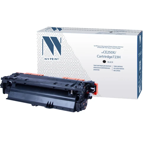 Тонер-картридж NVP NV-CE250X/NV-723H Black универсальные для HP/Can фото 1