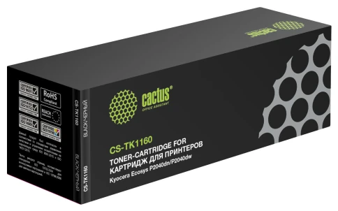 Картридж лазерный Cactus CS-TK1160 TK-1160 черный (7200стр.) для Ky фото 1