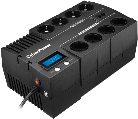 Источник бесперебойного питания/ UPS Line-Interactive CyberPower BR1000ELCD 1000VA/600W USB/RJ11/45/charger A/С (4+4 EURO) фото 5