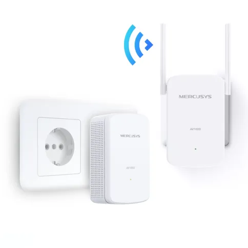 Комплект гигабитных Wi-Fi адаптеров Powerline/ AV1000 Powerline kit wi фото 3