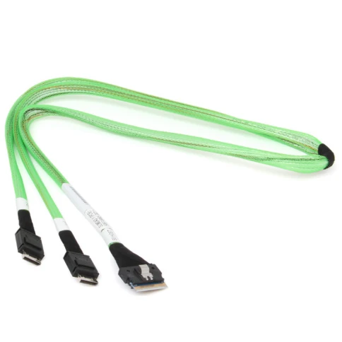 Кабель/ Cable, Slimline SASx8 (SFF8654) -to- 2x Slimline SASx4 (SFF861 фото 1