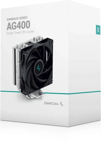 Кулер Deepcool AG400 Soc-AM5/AM4/1200/1700/1851 серебристый/черный 4-pin 18-31.6dB Al+Cu 220W 614gr... фото 10