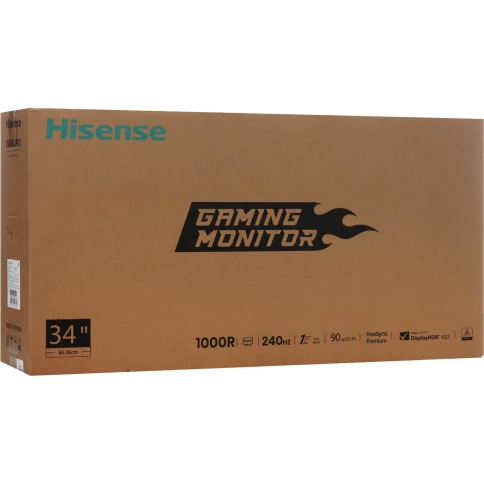 Монитор Hisense/ 34"/3440x1440, изогнутый, VA/ELED, 21:9, матовое/анти фото 8