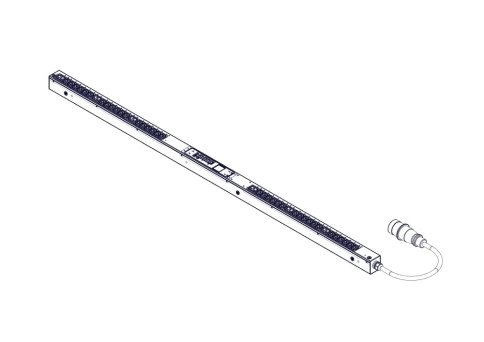 БРП Uniprom, управляемый, 0U, 240В, 1Ф, 16A, 36xC13 6xC19, 3м кабель, фото 3