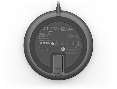 Микрофон/ Logitech Microphone for Rally Ultra-HD ConferenceCam Mic Pod фото 4