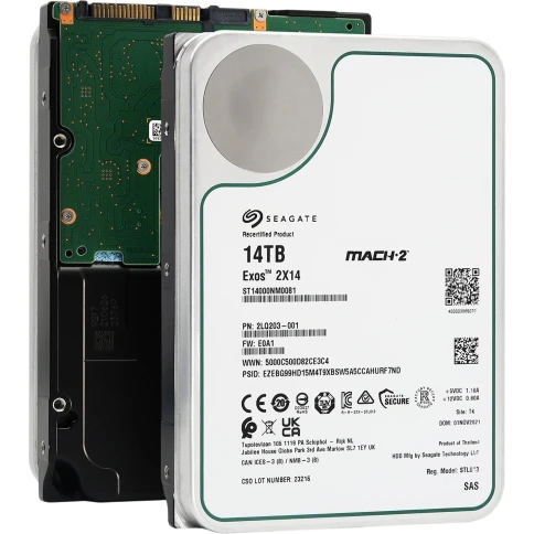Жесткий диск/ HDD Seagate SAS 14Tb  Exos 2X14 7200 256Mb OFFICIAL RECE фото 3