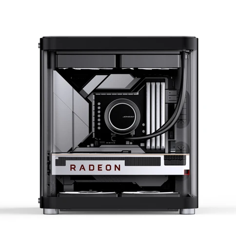 Корпус без блока питания/ Case JONSBO TK-1 Black 2.0, Mini-Tower, no f фото 8