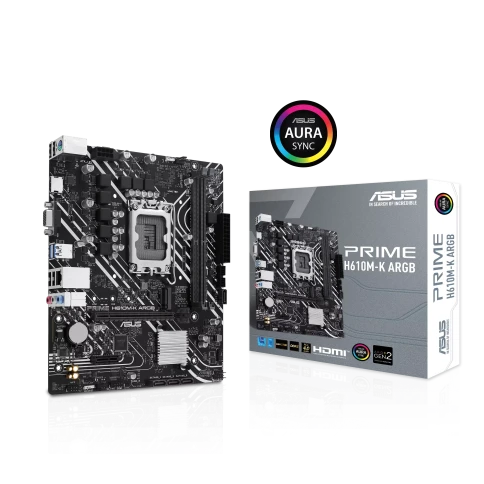 Материнская плата/ PRIME H610M-K ARGB//LGA1700 H610 U32 GEN 1 M.2 AURA фото 7