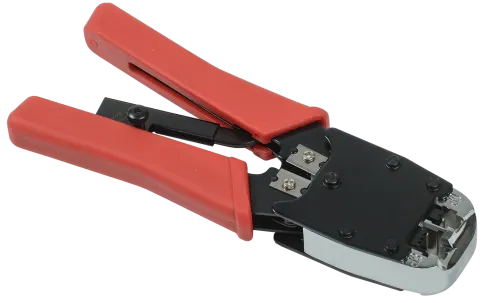 Инструмент обжимной для RJ45, RJ12, RJ11 с храповым мех. и вертикальны фото 1