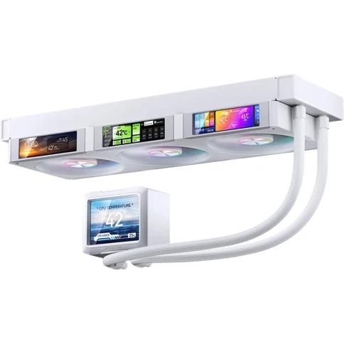 Система жидкостного охлаждения/ Water Cooling System JONSBO TF3-360SCW White (320W,... фото 2